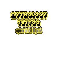 Tattoo Shop Blackwork Sticker by Mythology Tattoo Edmonton