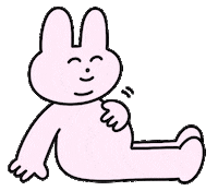 happy rabbit Sticker