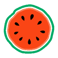 nixandkixnatural natural watermelon 100natural nixandkix Sticker