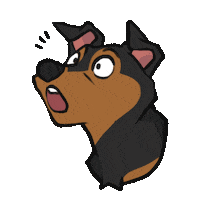 Oh No Dog Sticker