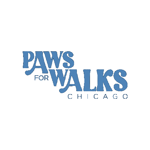 PawsForWalks dog blue dog walker pet sitter Sticker
