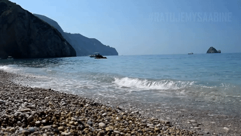 beach waves GIF