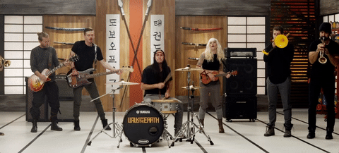 walkofftheearth giphyupload music band walk off the earth GIF