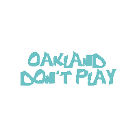 Baby Blue Oakland Sticker by OaklandDontPlay