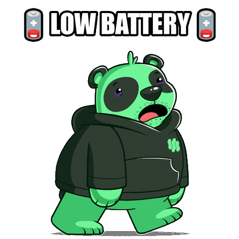 Tired Out Of Energy Sticker by SuperVerse