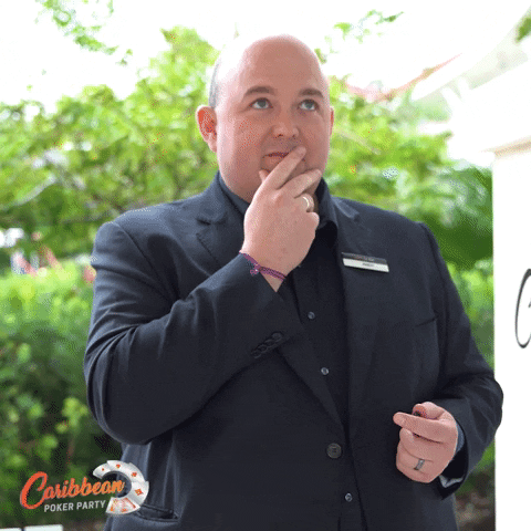 Partypokerlive giphyupload thinking hmm hmmm GIF