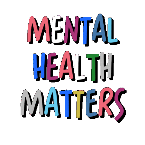 Mental Health Matters Sticker by saymoreco