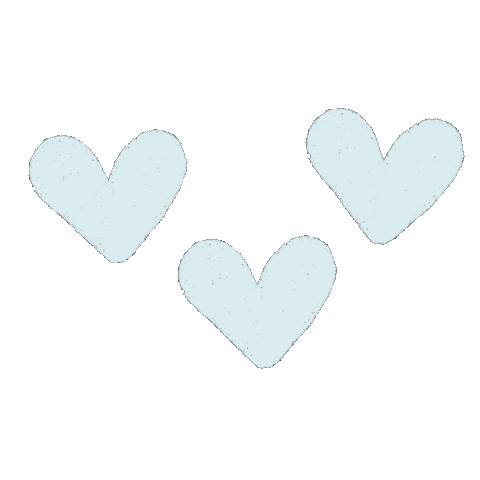 Blue Hearts Heart Sticker