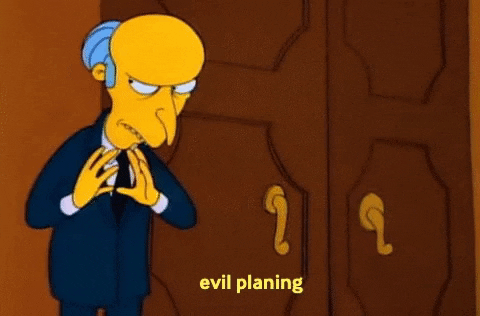 platanohaybrand giphygifmaker evil plot GIF