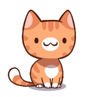 Happy Tabby Cat Sticker by Mino Games