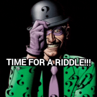 The Riddler Joke GIF