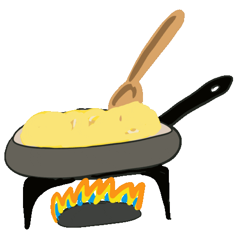 withersjess giphyupload food fire cooking Sticker