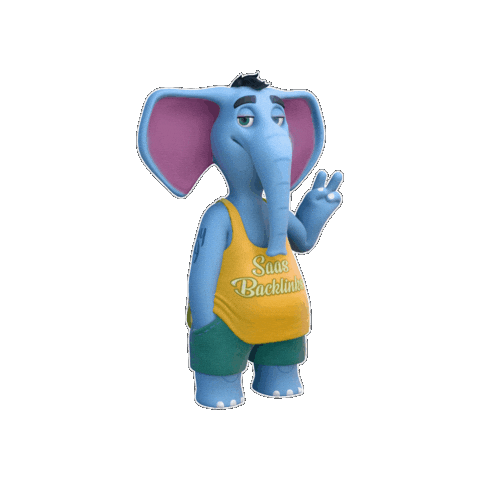 Elephant Hello Sticker by Saynine.ai