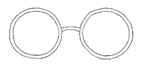 Glasses Wiggle Sticker