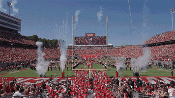 Football Fireworks GIF by NC State Athletics