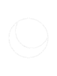 Moon Outline Sticker