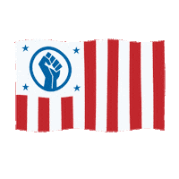 FlagsForGood blm fist black lives matter blacklivesmatter Sticker