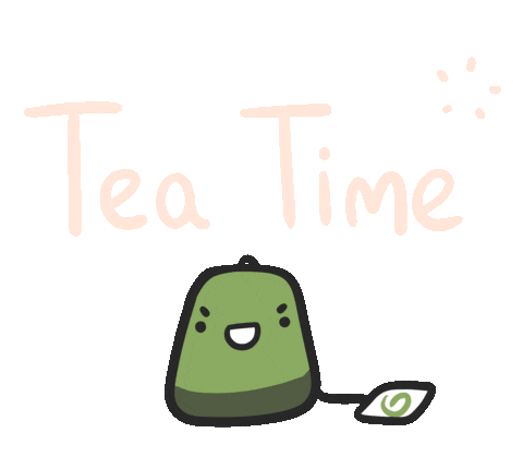 tea teatime Sticker by Blue wolf