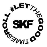 skfactory let the good times roll skf skate factory goog vibes Sticker