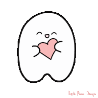 LittlePencilDesign love heart valentines love this Sticker