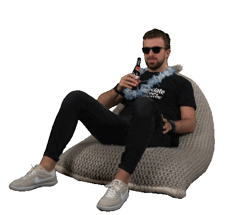 Beer Chill Sticker by Associate Degree Academie