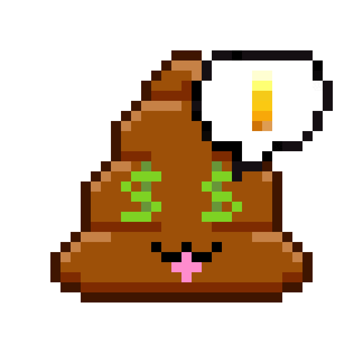 Art Shitting Sticker by Poopies.io