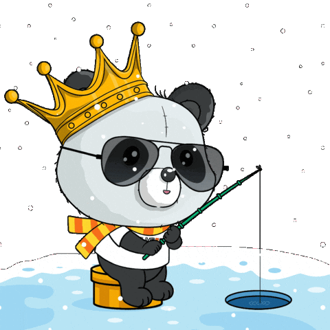 Snow Be Patient Sticker by PandaPals