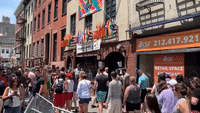Crowds Gather at Stonewall Inn as Pride Kicks Off in New York