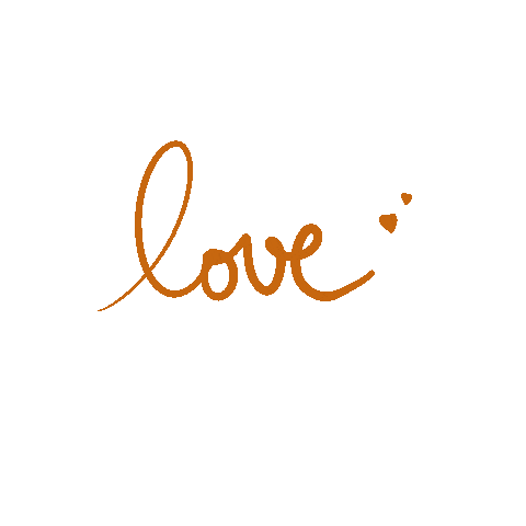 Orange Love Sticker