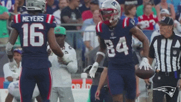 High Five Kendrick Bourne GIF by New England Patriots