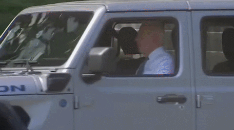 Joe Biden Car GIF by GIPHY News