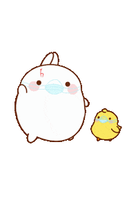 Friends Bunny Sticker by Hacettepe University Department of Graphic Design