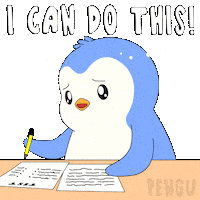 Nervous Believe In Yourself Sticker by Pudgy Penguins