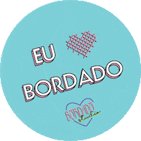bordadostudio studio embroidery artesanato bordado Sticker