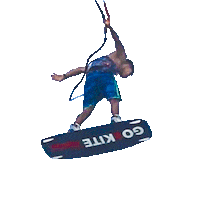 go2kite sport jump spin athlete Sticker