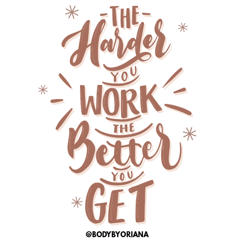 Work Quote Sticker by By Oriana Collection