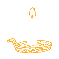 Christmas Candle Sticker by Junák - český skaut