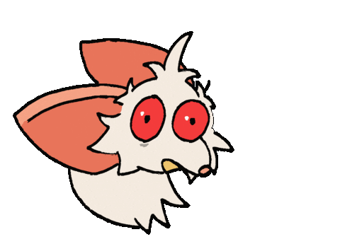 Nervous Red Eyes Sticker