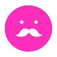 mustache Sticker