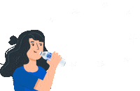 Aquase drink water air haus Sticker