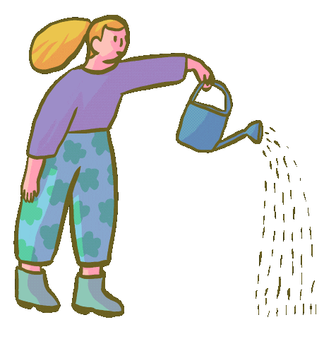 mathildevandenbussche giphyupload water plant eau Sticker