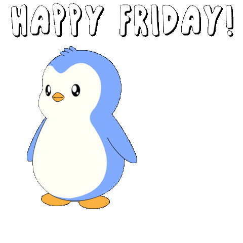 Happy Day Off Sticker by Pudgy Penguins