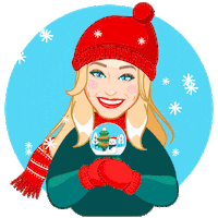 New Year Christmas Sticker