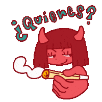 Quieres Devil Girl Sticker