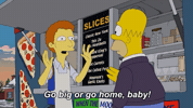 Compete Go Home GIF by The Simpsons