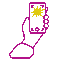 Phone Mobiel Sticker by Modehuis Tunteler