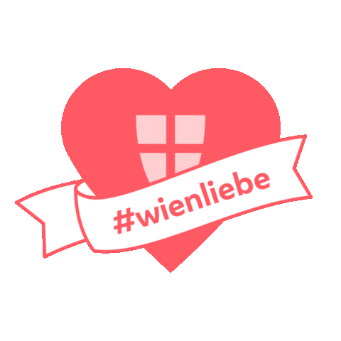 Heart Vienna Sticker by Stadt Wien