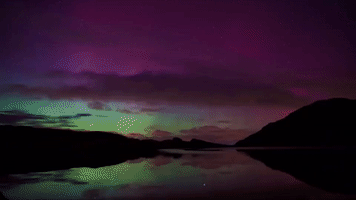 Timelapse of Aurora Borealis as Seen From Ireland