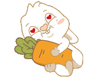Bunny Love Sticker by EVANS艾特兔