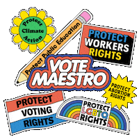 Las Vegas Vote Sticker by Creative Courage